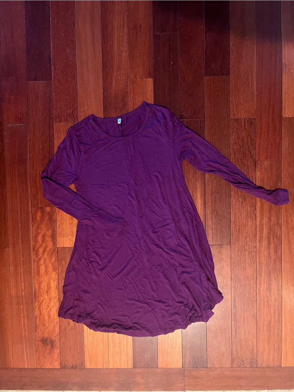 NWOT Purple Long Sleeve Swing Tunic Dress
